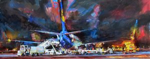 Картини українських художників з літаками, сучасна картина літак, український живопис з літаком