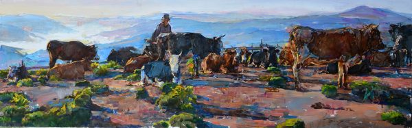 Картина маслом коровы - купить картину с животными
