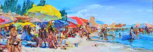 На пляже - картина украинского художника